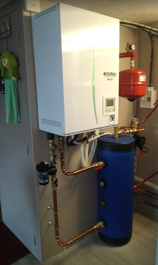 Pompe à chaleur après installation